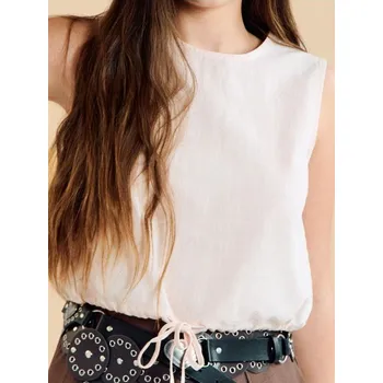 Dámské oblečení Sinsay - Halenka bez rukávů - pastelová růžová - 919EN-03X - 919EN-03X-XXL