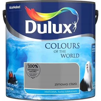 barva na zeď Dulux 2,5 l matná latexová Barva na zeď Winter Silence