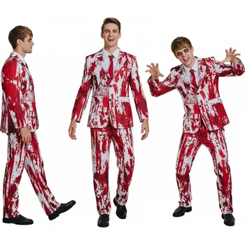 Kostým Krvavý ženich pro dospělé (košile, kravata, kalhoty), vel. 56