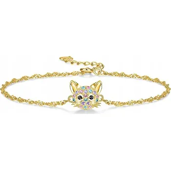 Náramek ZLATÝ NÁRAMEK KOČKA PRO DÍVKU