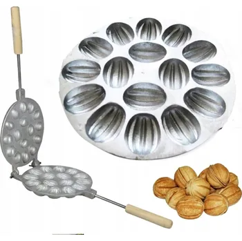 Nádoba na pečení FORMA NA PEČENÍ OŘÍŠKŮ - OŘECHOVÉ CUKROVÍ - PÁNEV NA OŘÍŠKY