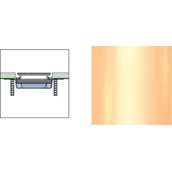 sprchový žlab Rošt Profilpas FLAT COVER XPF/70 leštěné růžové zlato