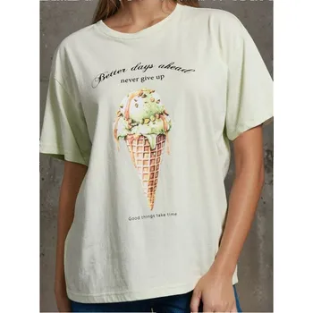 Sinsay - Tričko s krátkým rukávem - zelená - 235IN-07X - 235IN-07X-XS