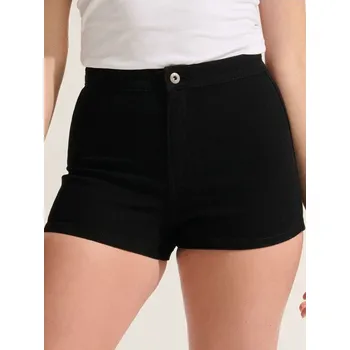 Dámská móda Sinsay - Džínové kraťasy high waist - černá - 704DB-99J - 704DB-99J-36