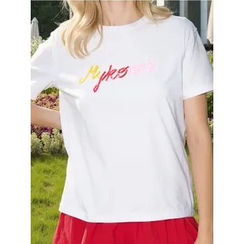 Oblečení a móda Sinsay - Bavlněné tričko s nápisem - bílá - 993CG-00X - 993CG-00X-S