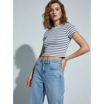 Dámské tričko Sinsay - Crop top - vícebarevná - 915CG-MLC - 915CG-MLC-L