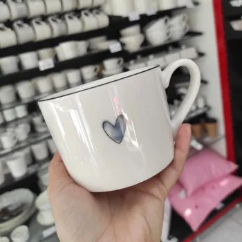 Bastion Collections Hrnek IRIS BLUE HEART, 300 ml b320155