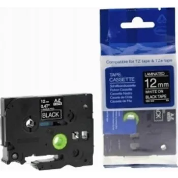 Pásek do tiskárny Naplnka Kompatibilní páska s Brother TZ-335 / TZe-335, 12mm x 8m, bílý tisk
