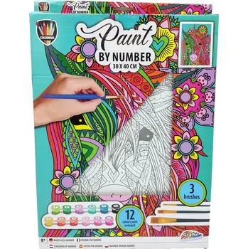 Grafix Malování Podle Čísel Barvy Jednorožec