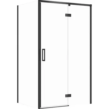 CERSANIT - SET C117 Sprchový kout Larga, pravý, 120x90x195, černý, čiré sklo S601-317