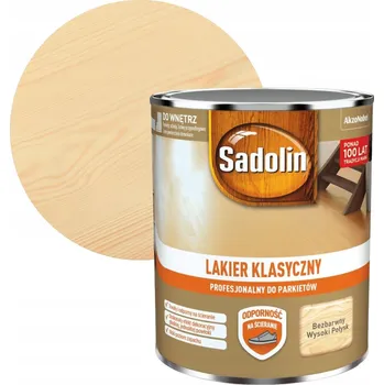 Lak na dřevo Lak Sadolin vodou ředitelný bezbarvý na parkety 4,5 l lesklý