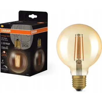 Žárovka Ledvance zlatá LED stmívatelná žárovka E27 6.5 W VINTAGE, teplá bílá