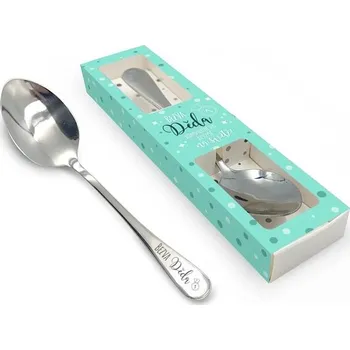 Příbor Nekupto DC7 Dárková lžička BEZVA DĚDA d020037