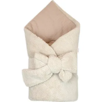 Zavinovačka Luxusní oboustranná zavinovačka/deka/podložka se stuhou, béžová