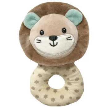 Plyšové chrastítko Lvíček, 18 cm - béžová