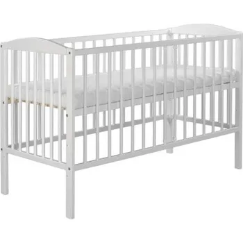 Dřevěná postýlka pro miminko, 120x60 - bílá