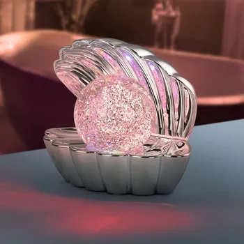 Lampička Reality Leuchten LED stolní lampa Shelly, chromová, plast, 18 cm, RGB - Ø stínidlo na lampu 8 cm; délka USB kabelu 100 cm 1 x 0,8 W LED - Doprava zdarma