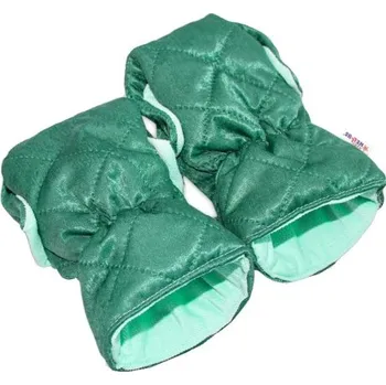 Dětské zboží Rukávník ke kočárku Baby Nellys ®, prošívaný, Velvet - zelený