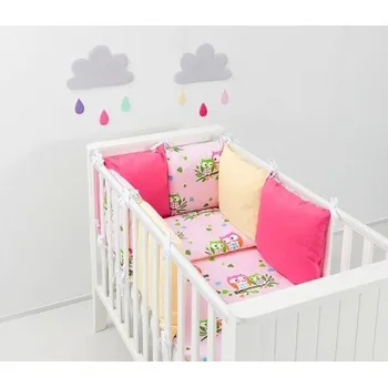 Dětsný nábytek Polštářkový mantinel s povlečením - vzor č. 51 - sundávací potahy na polštářcích, 135x100