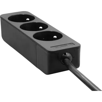 Prodlužovací kabel Brennenstuhl Napájecí lišta Eco-Line 3 zásuvky, 1,5 m, černá