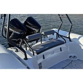 Loď Sedačka záďová ke člunu PRO Classic 850 šedo-černá