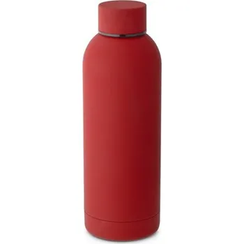 Termohrnek ODIN. Dvoustěnná nerezová (36% recyklace) vakuově izolovaná láhev 550 mL - Bordó