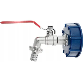 Zavlažování Sada IBC Nádrž - Víko S60x6, Kohout 1/2", Výstup GZ 3/4" Vsuvka Mauser