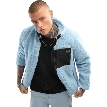 Pánská mikina SIROKO Pánská mikina Sherpa Azure 2XL MODRÁ|ČERNÁ