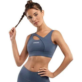 Dámské spodní prádlo SIROKO Sportovní podprsenka - Vysoká podpora Cross Blue Džínová Modrá XL MODRÁ