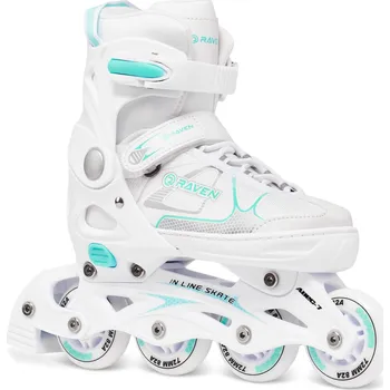 Kolečkové brusle RAVEN Nastavitelné brusle Raven Spirit 37/40 BÍLÁ|ZELENÁ