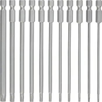 Bit 11x dlouhé bity torxové klíče - sada bitů 150 mm T6 T15 T20 T25 T27 T30 T40
