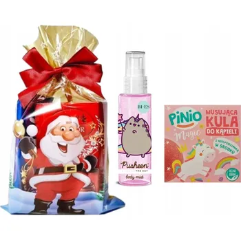 Kosmetická sada Pusheen Vánoční sada sprchový gel + balzám na rty