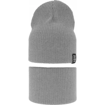 Čepice Bavlněná souprava ČEPICE + NÁKRČNÍK pro mládež, jednovrstvý, 52-56 cm, 5 let+