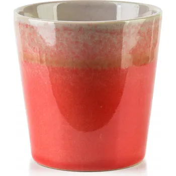 Hrneček BASIC NATURE bez ouška, keramický, červený, 220 ml