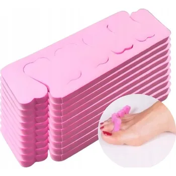 ODDĚLOVAČE NA NEHTY PEDIKÚRA MANIKÚRA NA NOHY PRSTŮ PĚNA 10 PÁRŮ