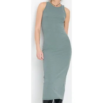 Dámské šaty Sinsay - Přiléhavé pletené midi šaty - olivová - 441CH-81X - 441CH-81X-XL