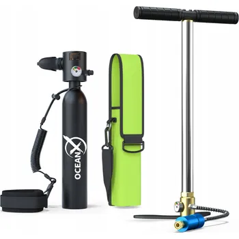 Láhev Kyslíková láhev OceanX 0,5L s ventilem a pumpičkou