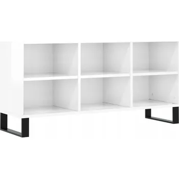 Televizní stolek VidaXL TV stolek, bílý, vysoký lesk,