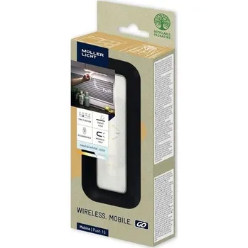 Stojací lampa Müller-Licht Mobina Push 15 LED orientační světlo na baterie noční světlo, délka 15 cm, neutrální
