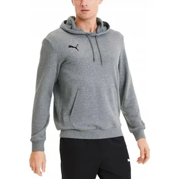 Pánská mikina Pánská mikina Puma šedá s kapucí 3XL Regular Fit kapsa klokanka