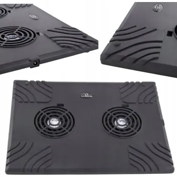 CHLADICÍ PODLOŽKA POD NOTEBOOK LAPTOP VÝKONNÁ TICHÁ DO 15"