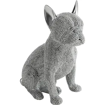 Váza DEKORAČNÍ FIGURKA ELDO 13X9X17 CM STŘÍBRNÁ