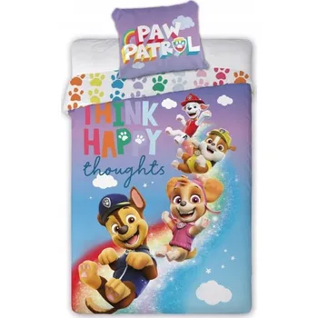Povlečení Dětské bavlněné povlečení TLAPKOVÁ PATROLA 140x200 cm + 1x 70x90 cm vícebarevné