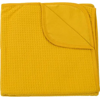 přikrývka Dětská bavlněná deka do postýlky DREAMLINE 75x100 cm - více barev Barva: Hořčicová