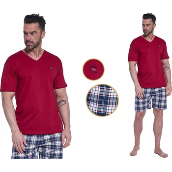 Pánské pyžamo Cornette pánské pyžamo 326/180 Norway krátký rukáv, velikost L