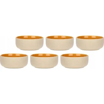 Miska 14,5 cm oranžová keramická 6 ks Rose&Tulipani