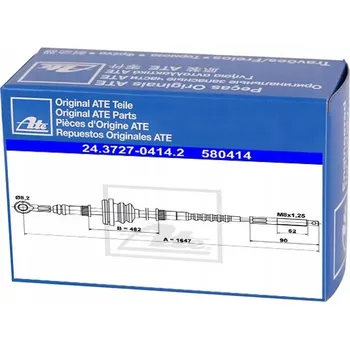 Brzdová hadice ATE 24.3727-0414.2 Lanko ruční brzdy