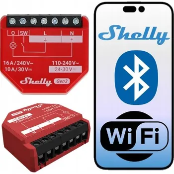 IP kamera Shelly 1PM Gen3 chytrá relé s měřením spotřeby energie WIFI