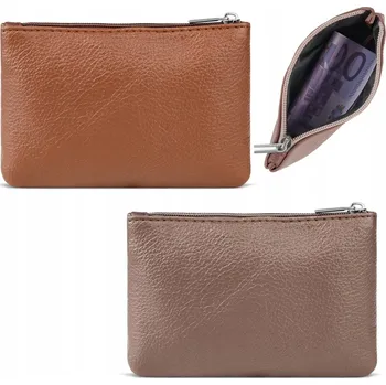 Peněženka DÁMSKÉ KOŽENÉ PENĚŽENKY Malé Peněženky Růžová Oranžová