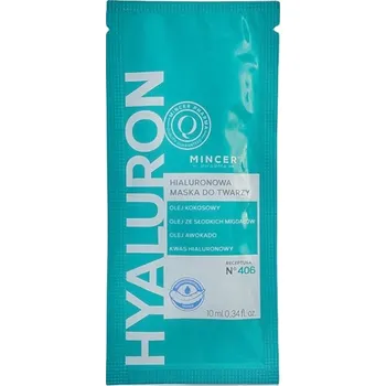 Pleťová maska MINCER PHARMA N°406 HYALURONOVÁ MASKA NA OBLIČEJ – 10 ml, 1 ks